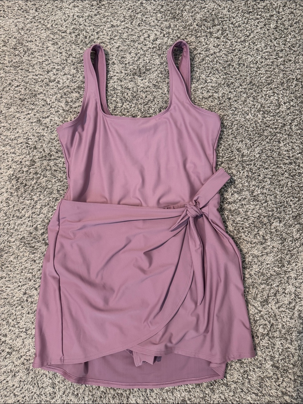 Old Navy Sleeveless L Wrap Side Tie-Waist Lilac swimsuit Dress